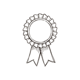 Hand-drawn rosette seal: eighteen trademarked actives.
